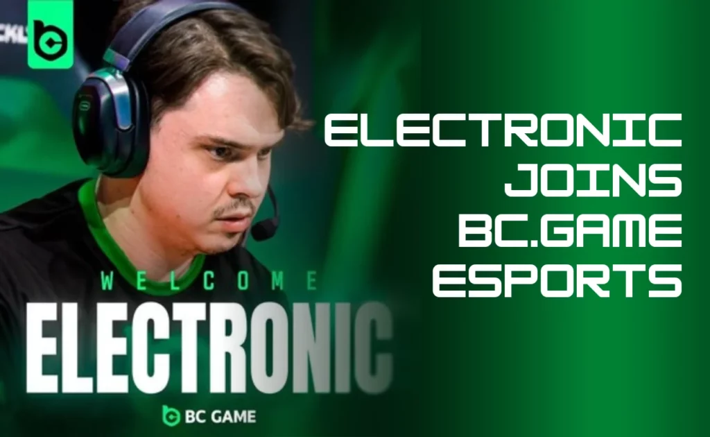 Denis ‘electroNic’ Sharipov is starting a partnership with BC.Game Esports. 